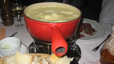 Cheese Fondue — a dish from Switzerland